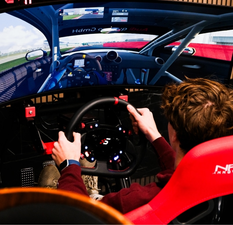 Driving simulators at Prestige Motorsports